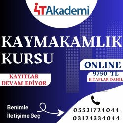 KAYMAKAMLIK KURSU 2024 ONLİNE (KİTAPLAR DAHİL)