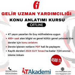 GELİR UZMAN YARDIMCILIĞI KONU ANLATIMI KURSU 2024 OFFLINE