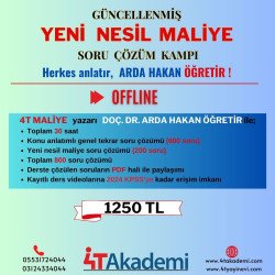 YENİ NESİL MALİYE SORU ÇÖZÜM KAMPI 2023 OFFLINE