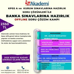 BANKA SINAVLARINA HAZIRLIK KAMPI OFFLINE 2024