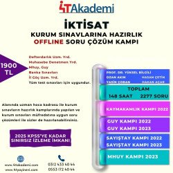 Kurum Sınavlarına Hazırlık İKTİSAT Offline Soru Çözüm Kampı