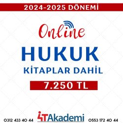 2024 - 2025 DÖNEMİ HUKUK ONLINE  (KİTAPLAR DAHİL) 