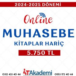 2024 - 2025 DÖNEMİ MUHASEBE ONLINE  (KİTAPLAR HARİÇ) 