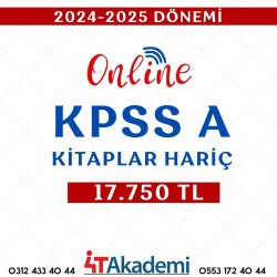 2024 - 2025 DÖNEMİ KPSS-A ONLİNE EĞİTİM (KİTAPLAR HARİÇ )