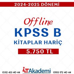 2024 - 2025 DÖNEMİ KPSS-B OFFLİNE EĞİTİM (KİTAPLAR HARİÇ)