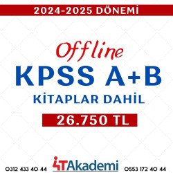 2024 - 2025 DÖNEMİ KPSS-A & KPSS-B OFFLINE EĞİTİM (KİTAPLAR DAHİL)