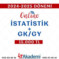 2024 - 2025 DÖNEMİ KPSS A İSTATİSTİK + GK/GY 