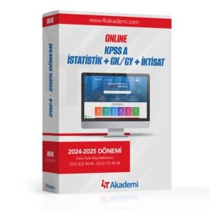 2024 2025 Dönemi KPSS-A İstatistik + GK/GY + İktisat