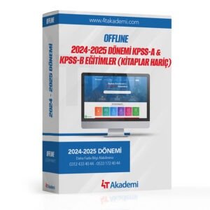 2024 - 2025 Dönemi KPSS-A & KPSS-B Offline Offline Eğitimler (Kitaplar Hariç)