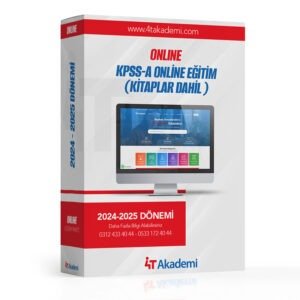2024-2025 Dönemi Kpss-a & Kpss-b Online Eğitim (Kitaplar Hariç)