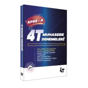 4T Kpss-a Tamamı Çözümlü 4T 10'lu Muhasebe Denemeleri 4. Baskı