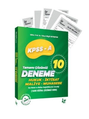 4T Kpss-A Grubu Tamamı Çözümlü 10'lu Alan Denemeleri 6. Baskı