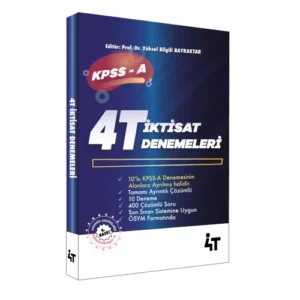 4T KPSS-A TAMAMI ÇÖZÜMLÜ 4T 10'LU İKTİSAT DENEMELERİ 4. BASKI