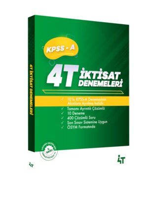 4T KPSS-A TAMAMI ÇÖZÜMLÜ 10'LU İKTİSAT DENEMELERİ 5. BASKI