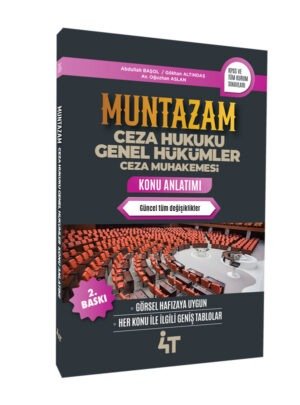 MUNTAZAM Ceza Hukuku Genel Hükümler Ceza Muhakemesi Konu Anlatım 2. Baskı