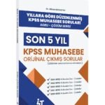 Son 5 YIL KPSS Muhasebe Çıkmış Sorular